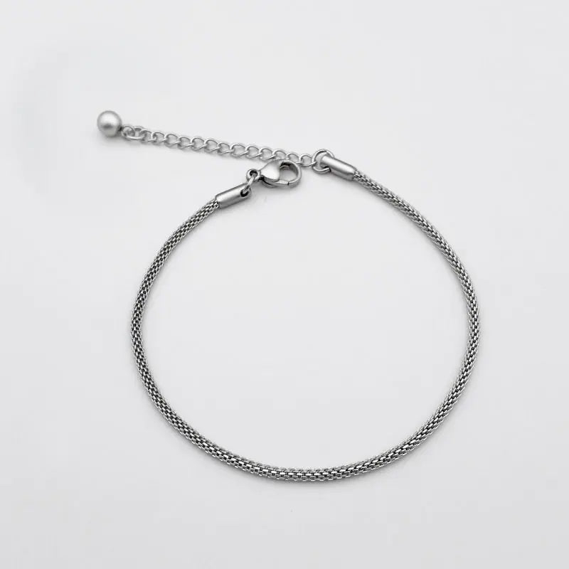 Men's Fashion Titanium Steel Twisted Rope Bracelet
