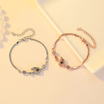 Black Swan Bracelet with Zircon for Fashion Statement