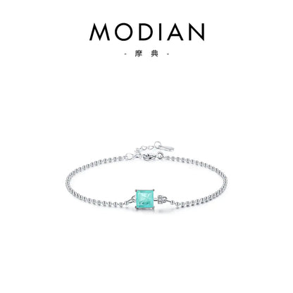 S925 Silver Imitation Bead Bracelet