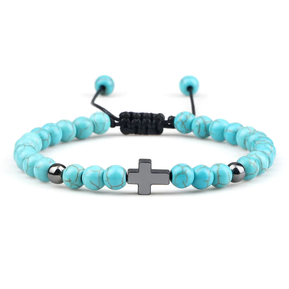 Woven Beads Bracelet with Pendant Ornament for men