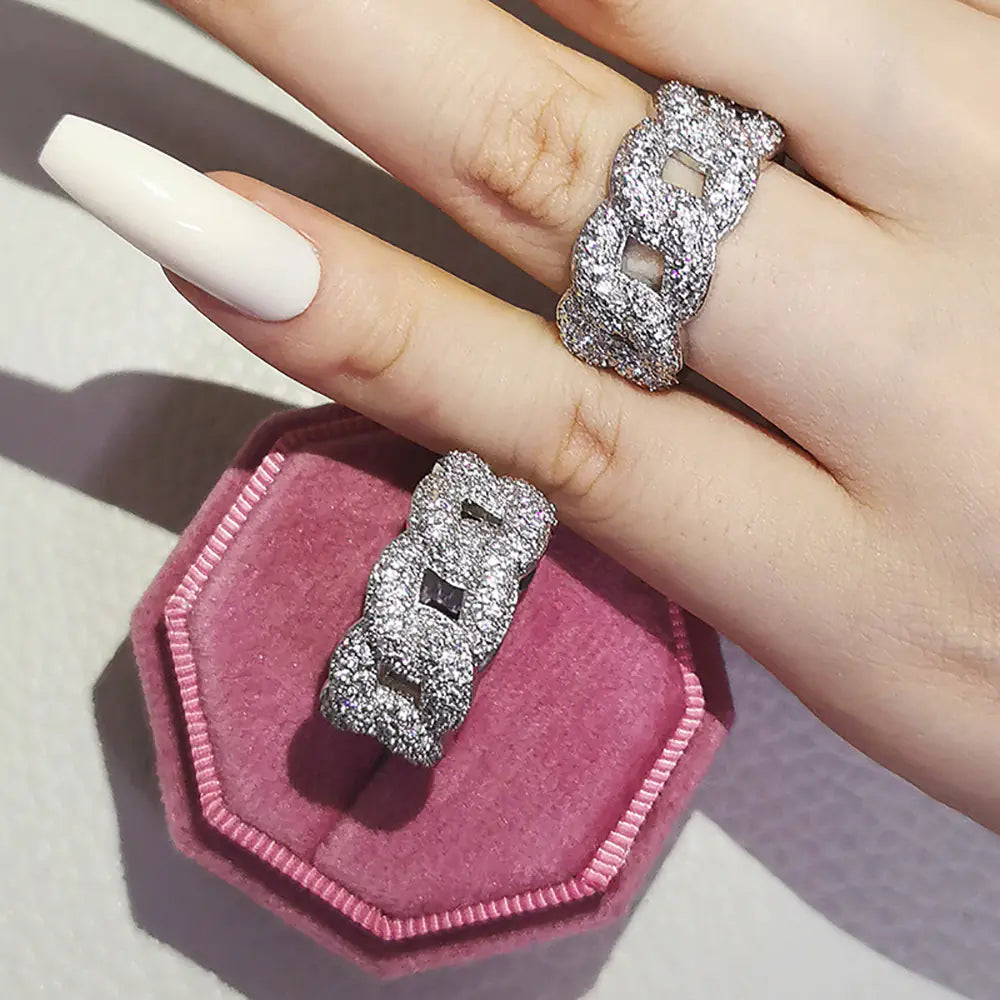 Luxury Irregular Ring for Women - Unique Design r6369