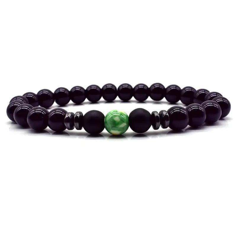 Men's Bead Bracelet - Natural Stone Jewelry