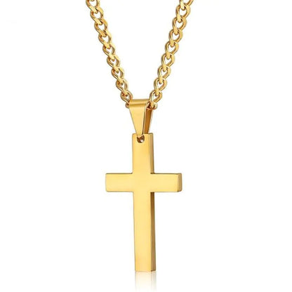 Religious Jewelry, 35MM Stainless Steel Cross Pendant
