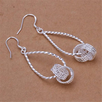 Twisted Double Circle Earrings