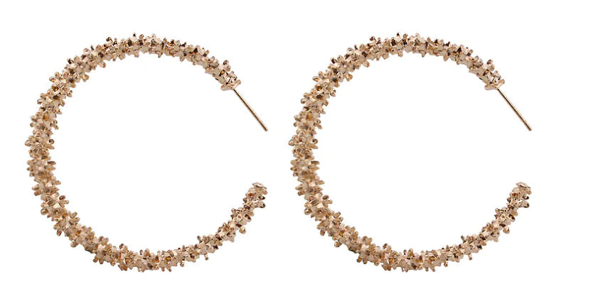 European Style Spiky Circle Dangle Earrings Jewelry