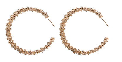 European Style Spiky Circle Dangle Earrings Jewelry