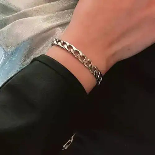 Men's Fashion Titanium Steel Twisted Rope Bracelet