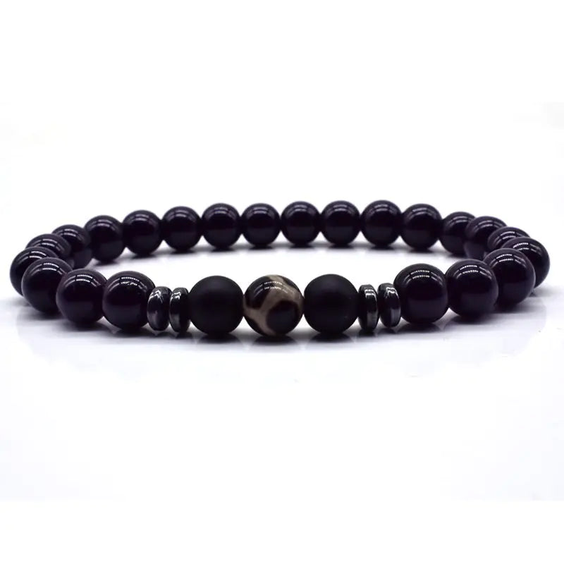 Men's Bead Bracelet - Natural Stone Jewelry