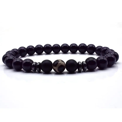 Men's Bead Bracelet - Natural Stone Jewelry
