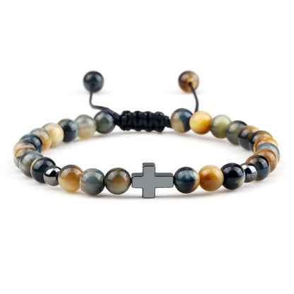 Woven Beads Bracelet with Pendant Ornament for men