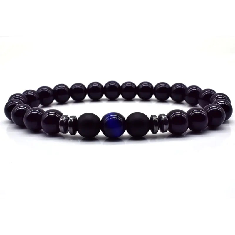 Men's Bead Bracelet - Natural Stone Jewelry