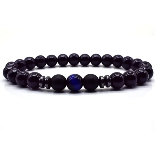 Men's Bead Bracelet - Natural Stone Jewelry