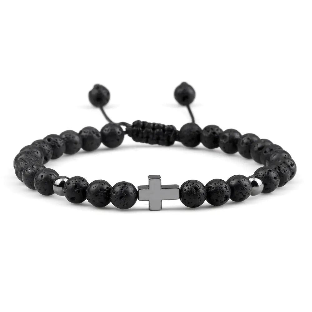 Woven Beads Bracelet with Pendant Ornament for men