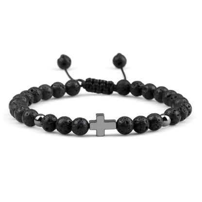 Woven Beads Bracelet with Pendant Ornament for men