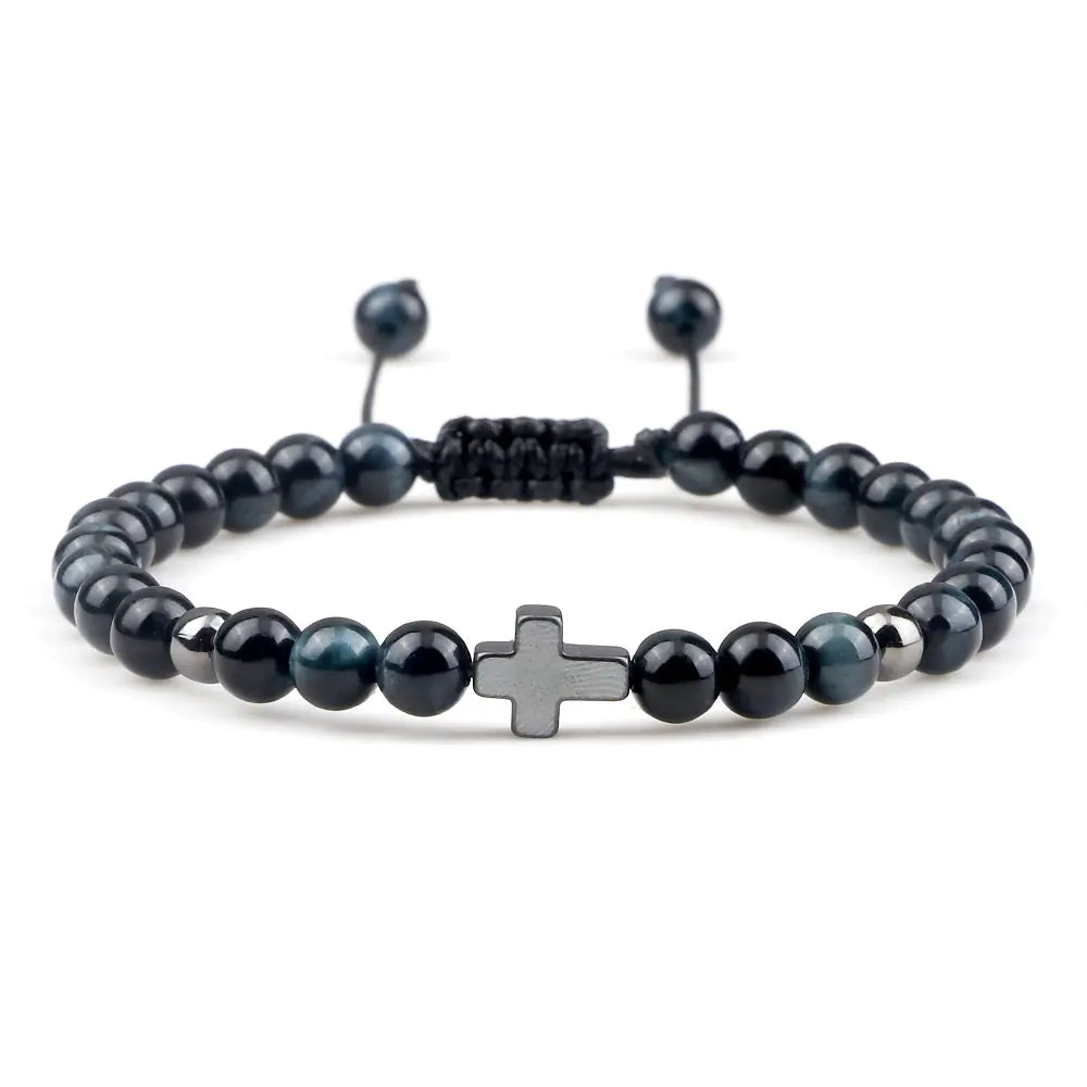 Woven Beads Bracelet with Pendant Ornament for men