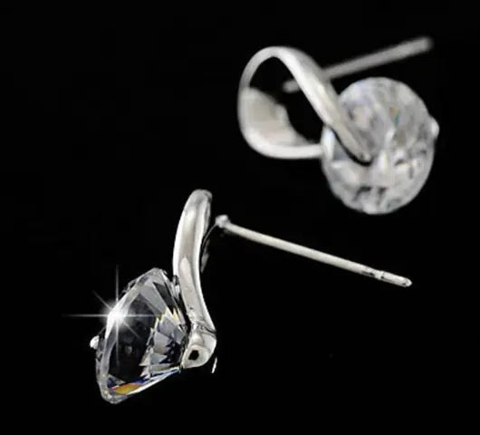 Spiral Crystal Earrings