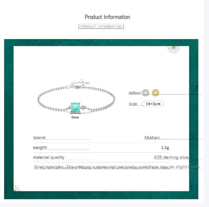 S925 Silver Imitation Bead Bracelet