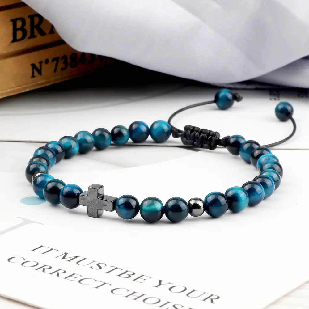 Woven Beads Bracelet with Pendant Ornament for men