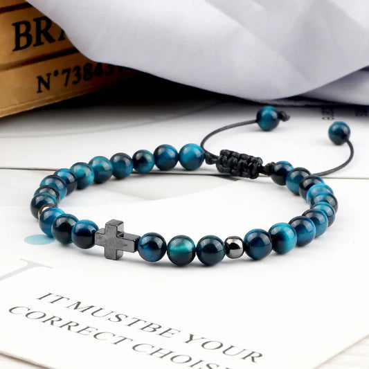 Woven Beads Bracelet with Pendant Ornament for men