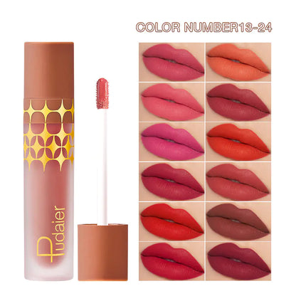 24-Color Matte Liquid Lipstick