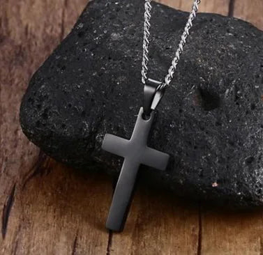 Religious Jewelry, 35MM Stainless Steel Cross Pendant