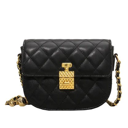 Ladies Winter Diamond Pattern Round Bag