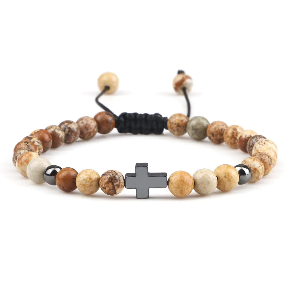 Woven Beads Bracelet with Pendant Ornament for men