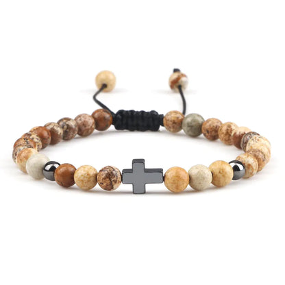 Woven Beads Bracelet with Pendant Ornament for men