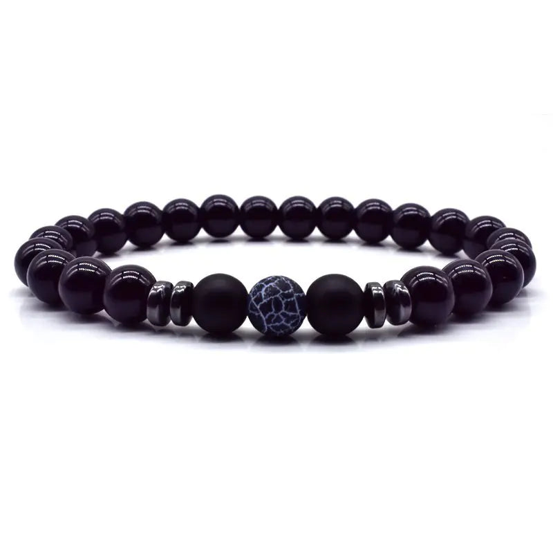 Men's Bead Bracelet - Natural Stone Jewelry