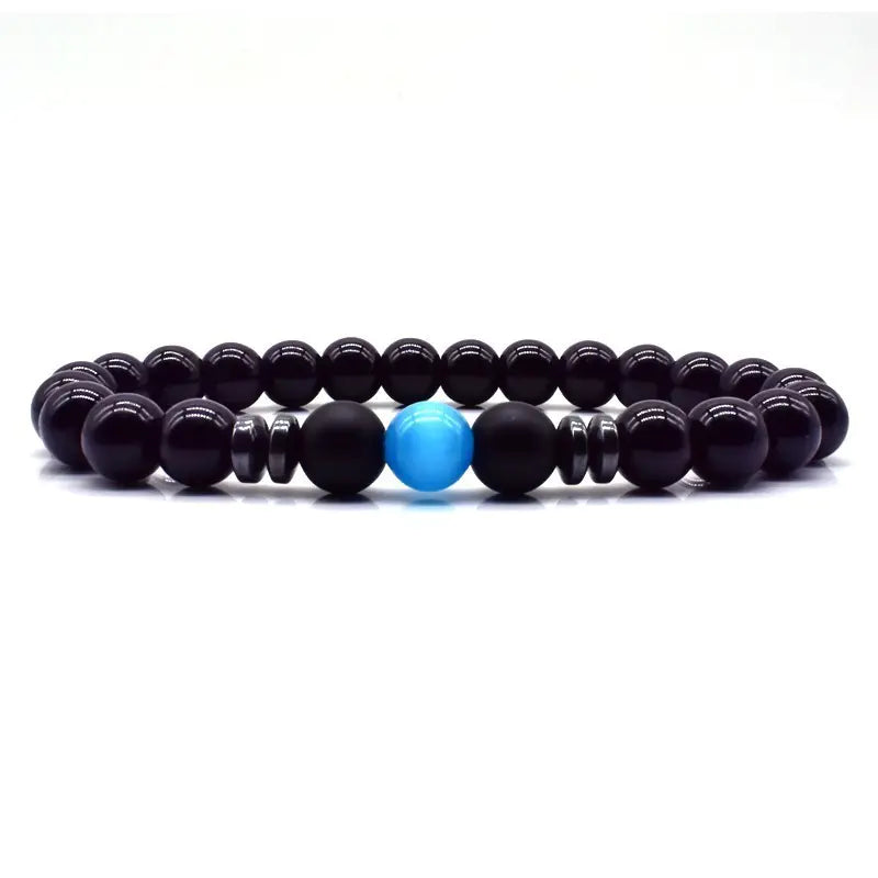 Men's Bead Bracelet - Natural Stone Jewelry