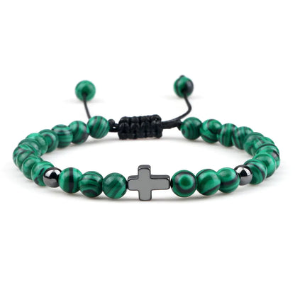 Woven Beads Bracelet with Pendant Ornament for men