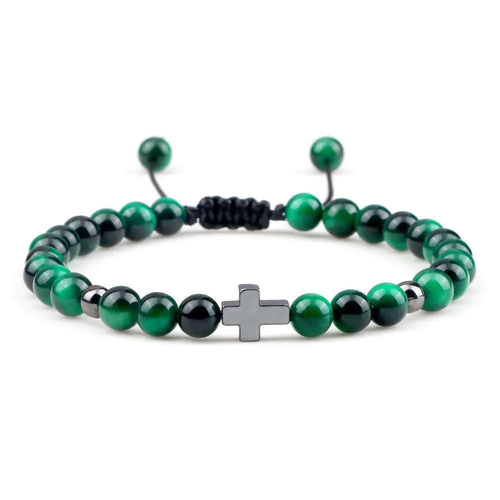 Woven Beads Bracelet with Pendant Ornament for men