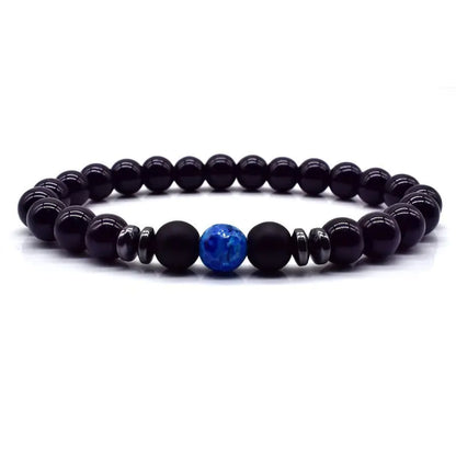 Men's Bead Bracelet - Natural Stone Jewelry