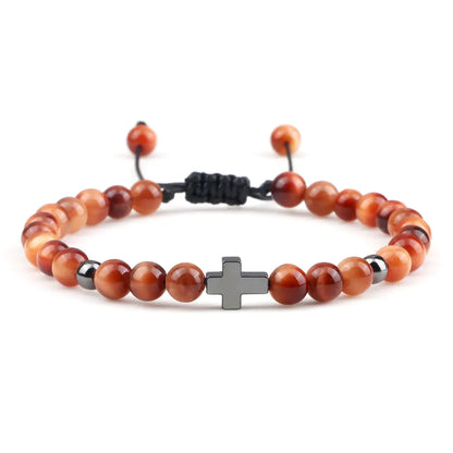 Woven Beads Bracelet with Pendant Ornament for men