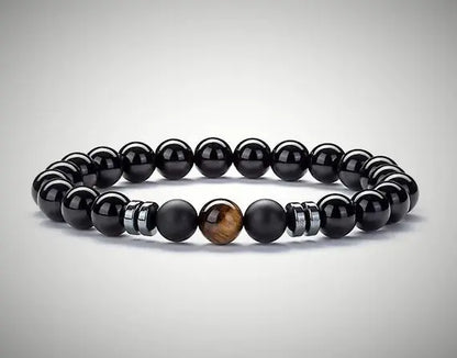 Men's Bead Bracelet - Natural Stone Jewelry