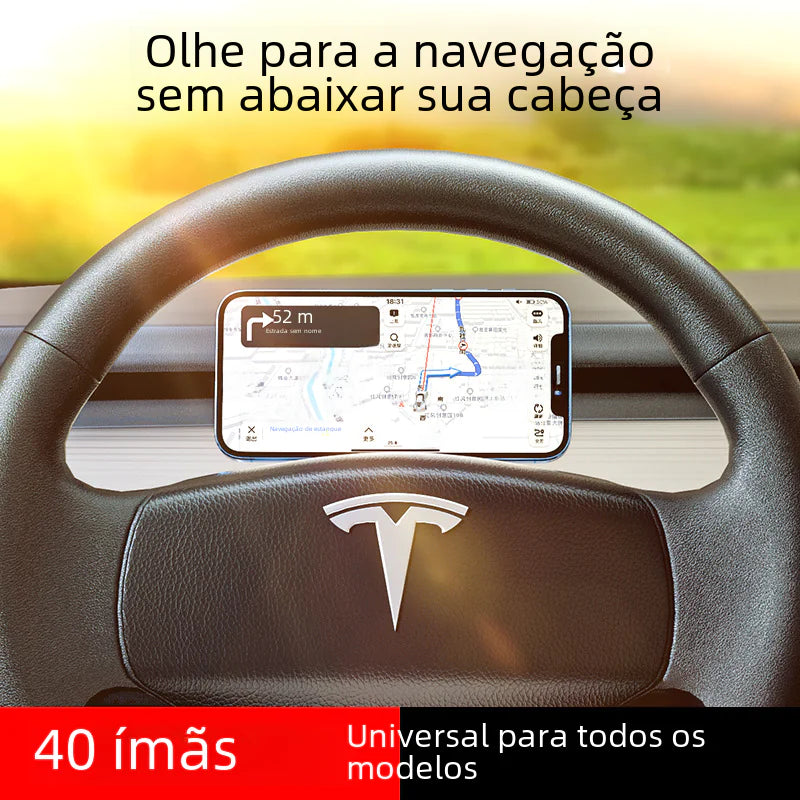 MagSafe Car Phone Holder with Strong Magnetic Ring