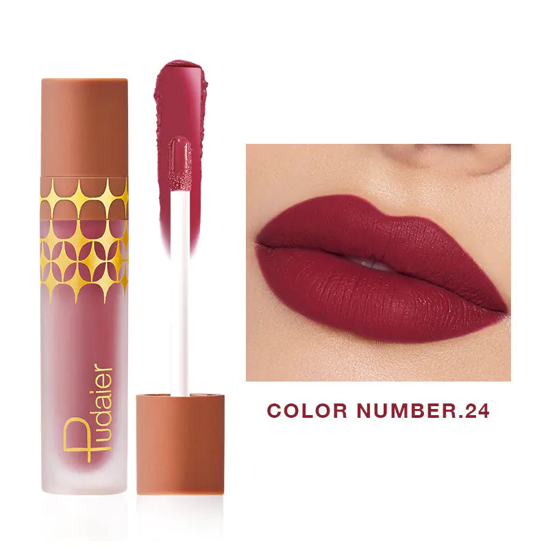 24-Color Matte Liquid Lipstick