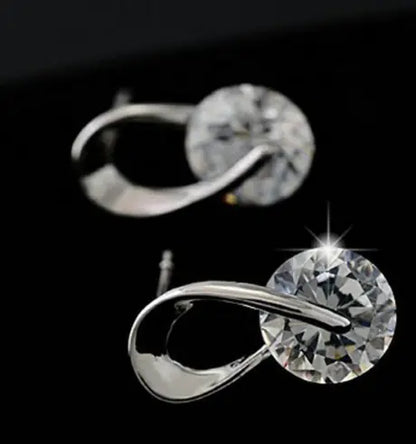 Spiral Crystal Earrings