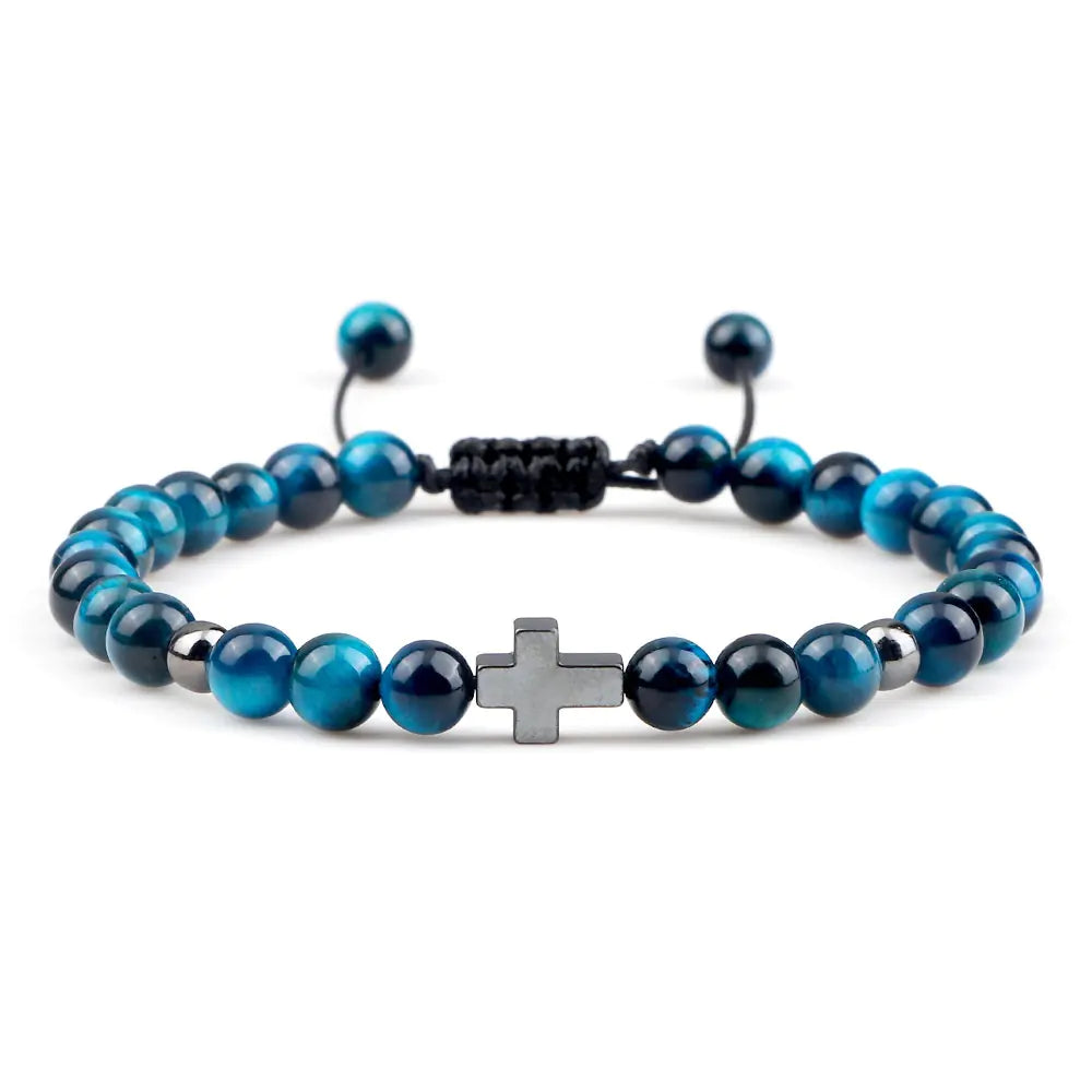 Woven Beads Bracelet with Pendant Ornament for men