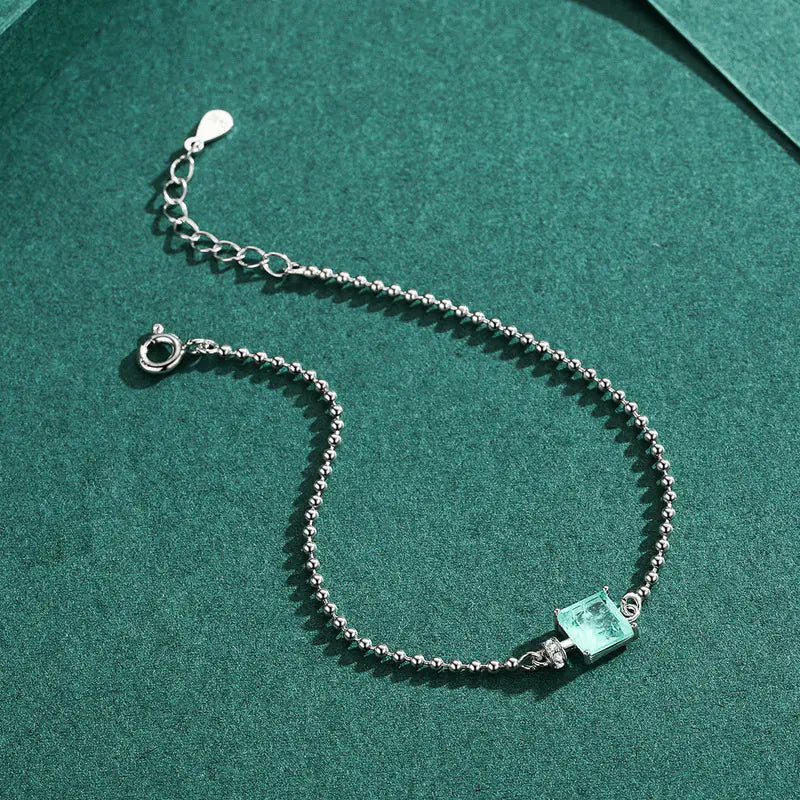 S925 Silver Imitation Bead Bracelet