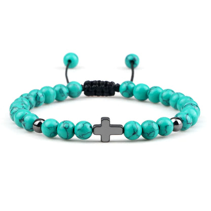 Woven Beads Bracelet with Pendant Ornament for men